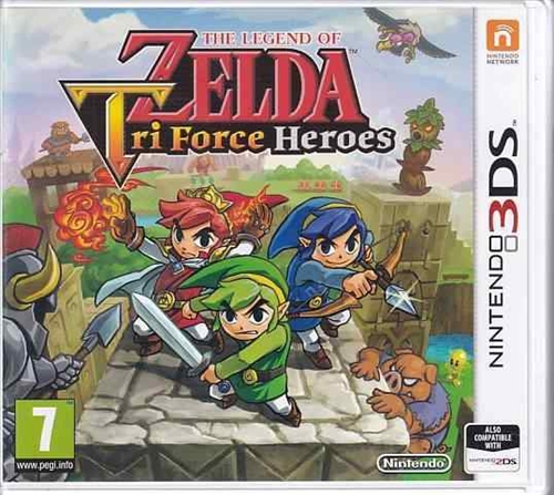 The Legend of Zelda Tri Force Heroes - Nintendo 3DS Spil - (B Grade) (Genbrug)